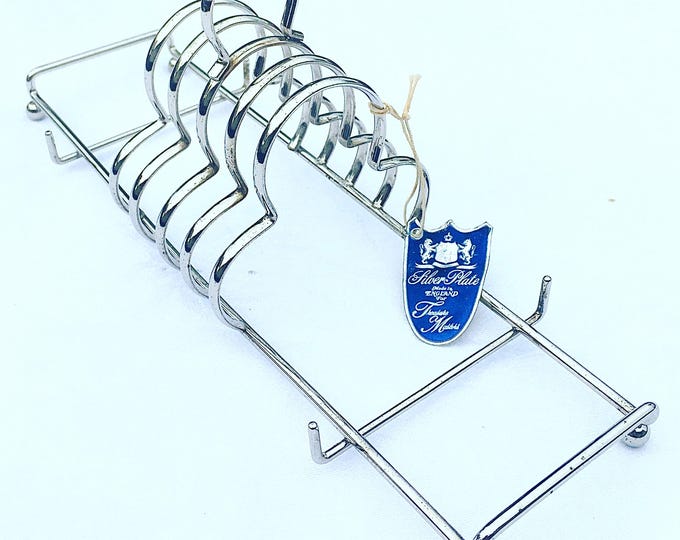 Antique Treasure Masters of England Toast & Condiment Rack Silver Plated