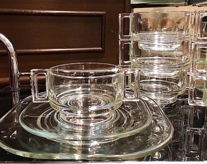 Joe Columbo "Arno" Mid-Century Italian Glassware