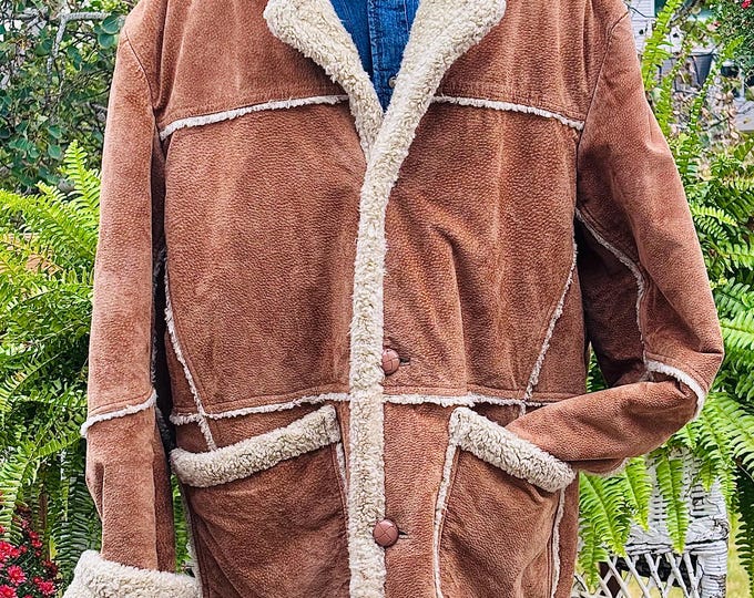 Vintage Wilsons Leather Shearling "Marlboro Man" Coat Men’s XL