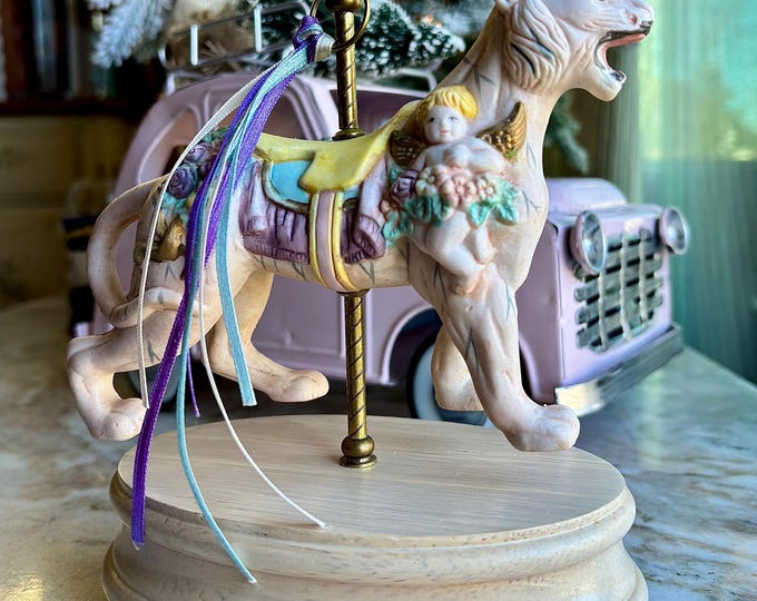 Bisque Tiger Musical Carousel