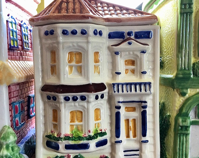 Avon Village Canisters estates Each Sold Separately Etsy