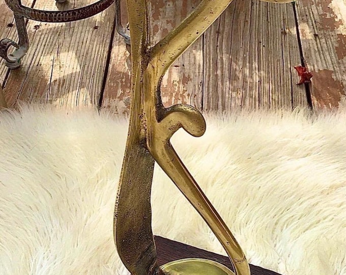 Antique Brass Shoeshine Stand