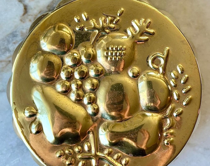 Vintage French Brass Fruit Mould