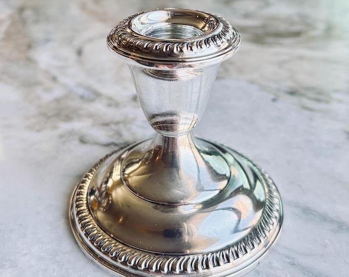 Empire Sterling Co. NYC Gadrooned Dwarf Candleholder