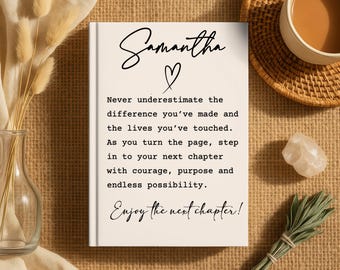 Employee Appreciation Gift for Coworker,  New Chapter Promotion or Leaving Job Gift, Thank You Journal for Boss Farewell Retirement Notebook