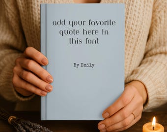Custom Quote Journal, Funny Office Notebook, Coworker Gift Keepsake