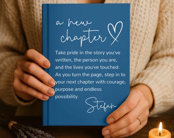 Next Chapter Journal, Coworker Farewell Gift, Personalized Employee Appreciation Notebook, Custom Work Keepsake