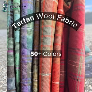 Premium tartan Acrylic wool fabric featuring traditional Scottish plaid patterns in high-quality Acrylic wool blend material. Perfect for sewing kilts, jackets, shawls, scarves, upholstery, blankets, cushions, and DIY craft projects. This Scottish tartan cloth offers vibrant colors, durable weaving, and authentic Highland style suitable for fashion design, quilting, home décor, and custom tailoring. Available in multiple tartan patterns including Royal Stewart, Black Watch, and clan tartans
