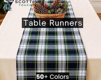 Holidays, Picnic Runners for Dinning Tables – Dress Gordan Plaid - Available In 50+ Colors