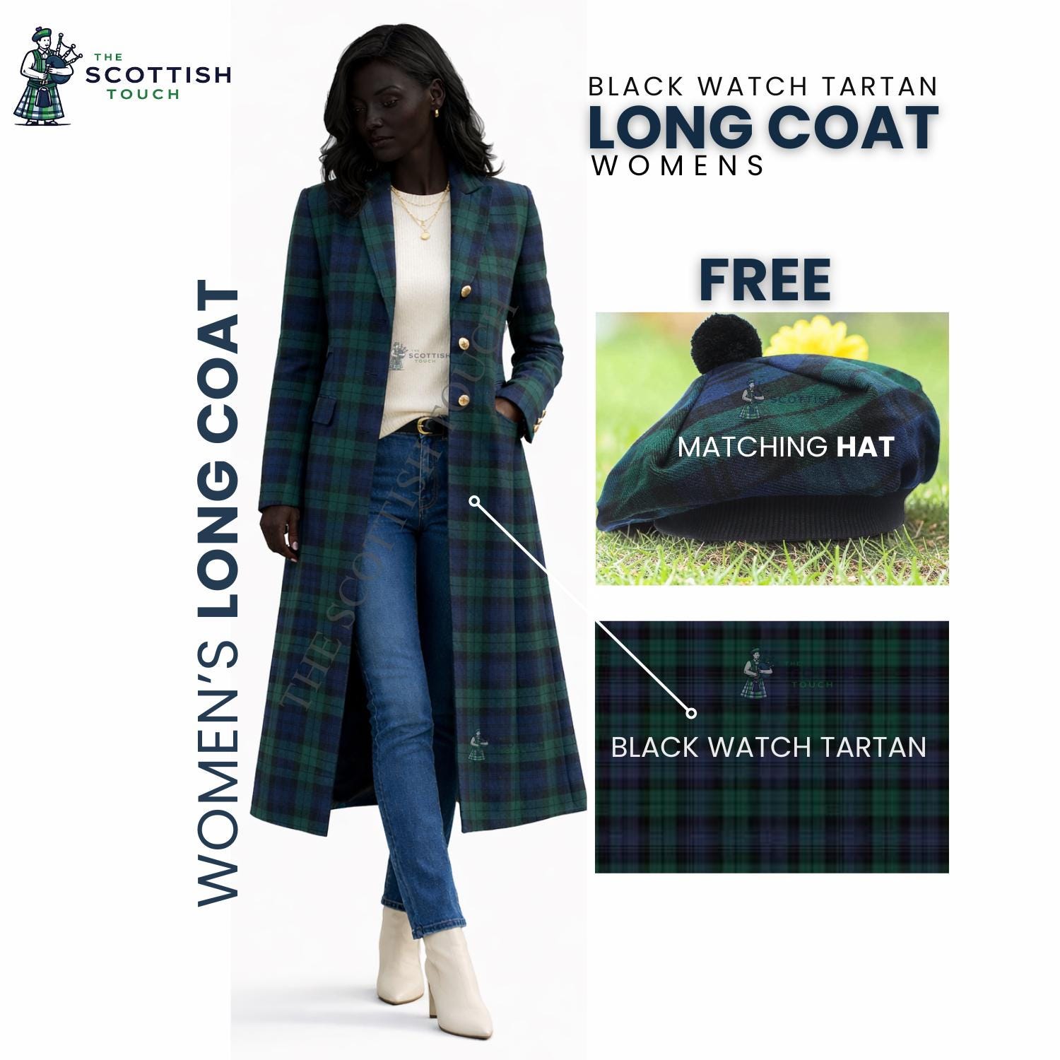 Black Watch Coat - Etsy UK