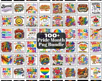 100+ Pride Month PNG Bundle, LGBTQ Sublimation Clipart, Funny Gay Quotes Png, Love Is Love Shirt Design, Rainbow Pride Meme Digital Download