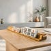 Custom Wooden Mahjong Racks | Personalized Engraved Game Accessories (50.4cm)