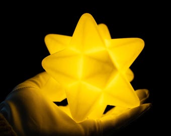 Zelda Star Fragment 3D Printed Decor Glowing Game Room Light Geek Gift Nintendo Collectible Star Prop Home Desk Display Star Fragment Prop