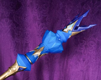 Mystic Glow Light Staff 3D Printed Prop Fantasy Cosplay Prop PLA Material Non-Customizable Party Halloween Costume