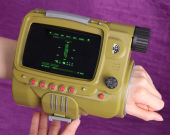 Original 3D Printed Fallout Pip-Boy Magnetic Wristband Phone Holder Cosplay Prop Compatible with Small Size iPhones