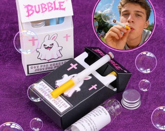 Rabbit Ghost Bubble Blower Toy Cute Party Bubble Maker 3D Printed PLA Fun Novelty Gift Creative Desk Toy for Adults