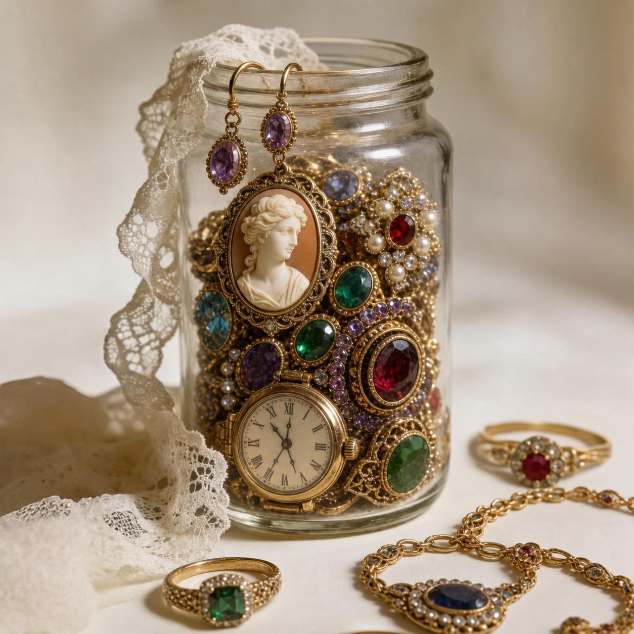 Mystery jewelry jars - Etsy 日本