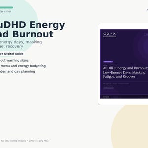 AuDHD-gids voor energie en burn-out voor volwassenen met ADHD, autisme en neurodivergente neuronen