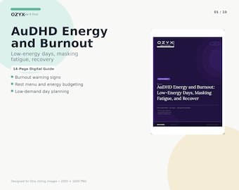 AuDHD Energy and Burnout Guide for ADHD Autism and Neurodivergent Adults