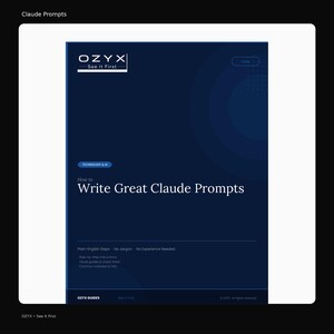 Claude Prompt Guide | How to Write Better Claude Prompts | Printable PDF Download