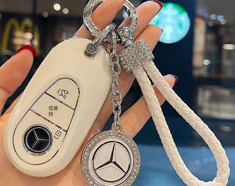 2026Mercedes-Benz Key Case Cover for E300L, New GLB200, C260L, GLC300, GLA200, E260 - Key Fob Holder for Women