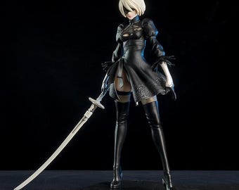 YoRHa No.2 Type B high-quality model from NieR:Automata, a beautiful 2D-style decorative figurine