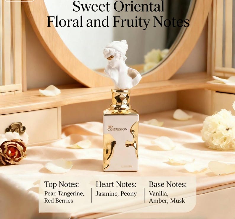 Gränsöverskridande parfym Lattafa Her Confession, Mellanöstern Dubai doft för män och kvinnor, utrikeshandel arabisk parfym 100 ml bild 4