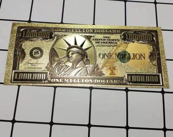 European and American Million Dollar Statue of Liberty Plastic Gold Foil Craft, Funny Gift for Friends, Collection & Study Souvenir