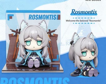 Cross-border New Arrival, Arknights Q-Star Isle Series Quietus Herme Sitting Figure, Car Ornament Model Decoration