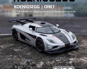 Swedish Export Order Surplus, Koenigsegg One:1 Alloy Diecast Car Model, Supercar Collectible Display Ornament