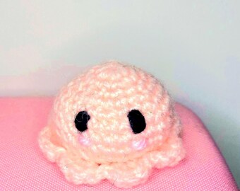 Handmade Crochet Octopus | Little Friend | Keychain or Bag Charm | 100% Acrylic Yarn | Kawaii Accessories
