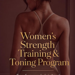 Women's Strength Training & Toning Program | 8-Week Fitness Guide with Workout Tracker, Nutrition Planner and Progress Tools | PDF + Excel