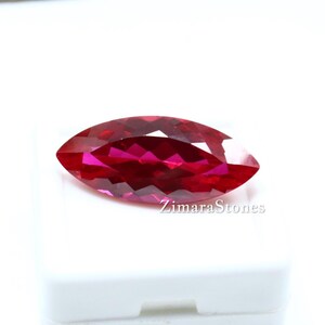 18 Ct Natural Red Ruby Marquise Cut | GGI Certified Faceted Loose Gemstone | Premium Ring Pendant Jewelry Stone | July Birthstone