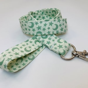 Stars & Moons Cotton Lanyard: Key ID Badge Holder