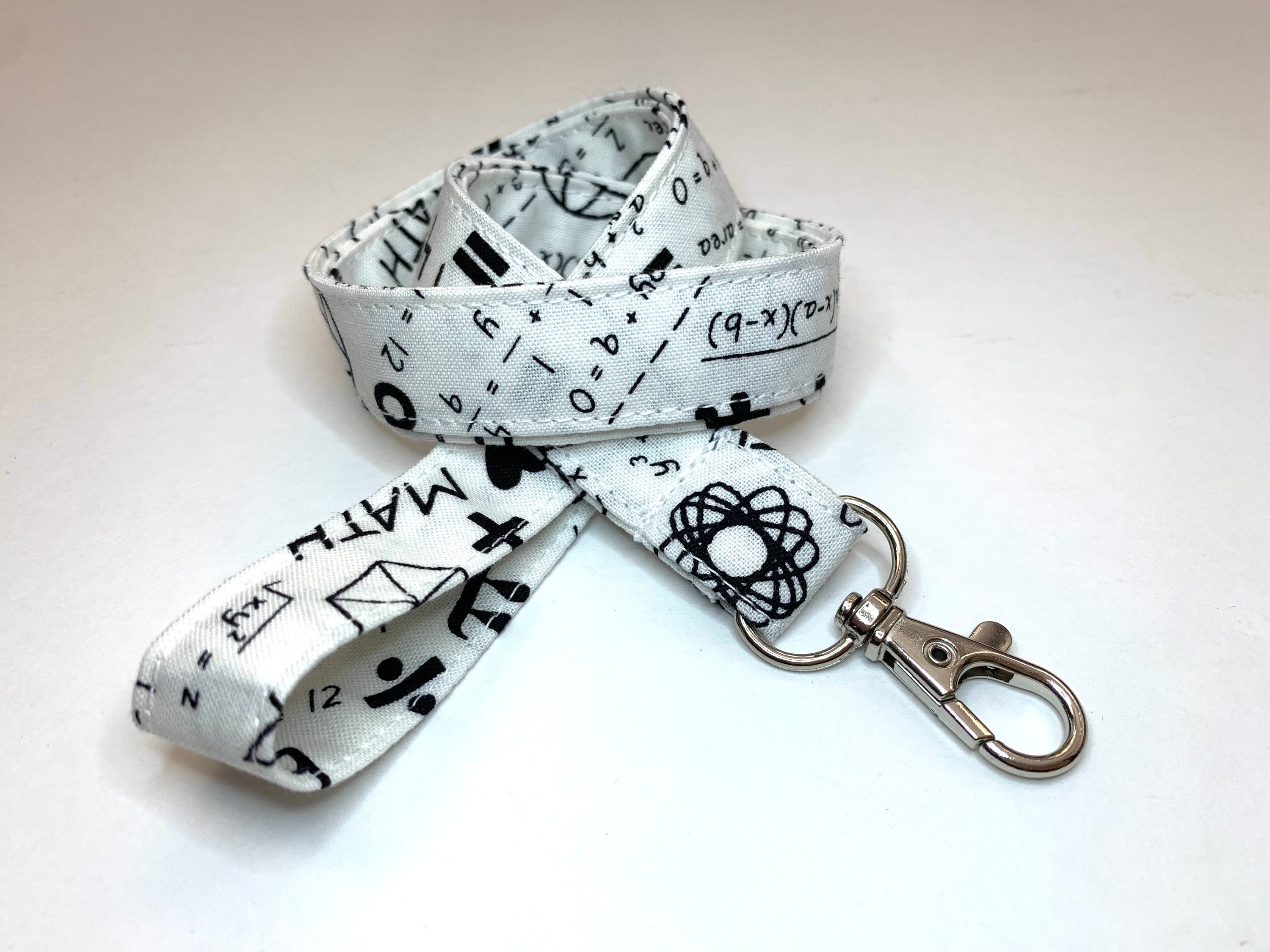 Mathematics Printing Lanyards Math Formula Printed Lanyard For Keys Neck  Straps Keychain ID Card Badge Holder