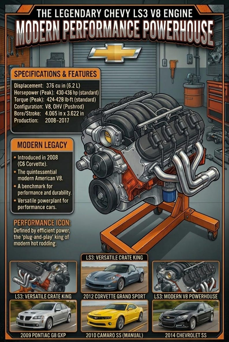 Chevy Engine Poster Prints - Etsy
