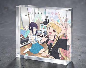 Cosmic Princess Kaguya Acrylic Block for Baby Stork Farm Design Name Date Lámina acrílica Pintura Acrílico Exhibidor de escritorio