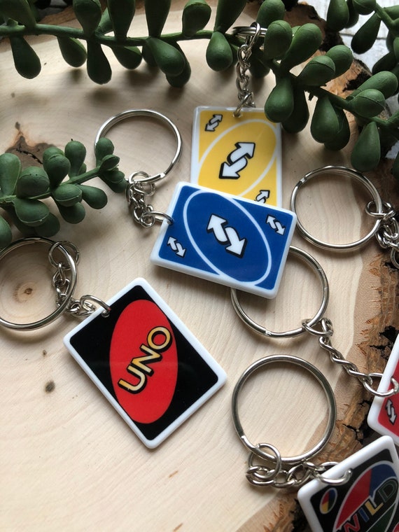 Mini uno cards keychain clearance