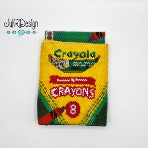 BEADED Crayon Box TUTORIAL/pattern/instructions