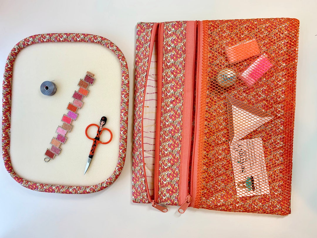 Travel Bead Board and Quilted Bag Large Etsy