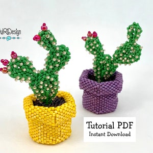 Mini Cactus - Prickly Pear TUTORIAL/pattern/instructions/PDF