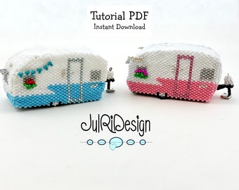 Beaded Retro Camper TUTORIAL/pattern/instructions