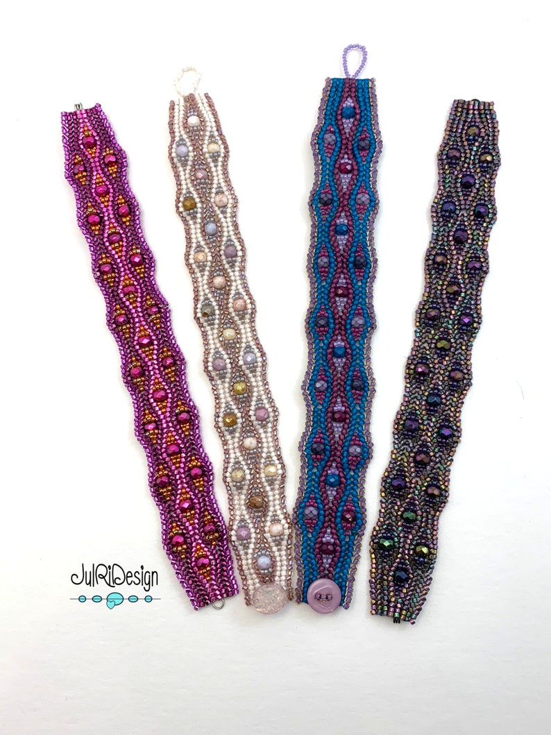 Moonlit Waves Bracelet TUTORIAL/pattern/instructions image 5