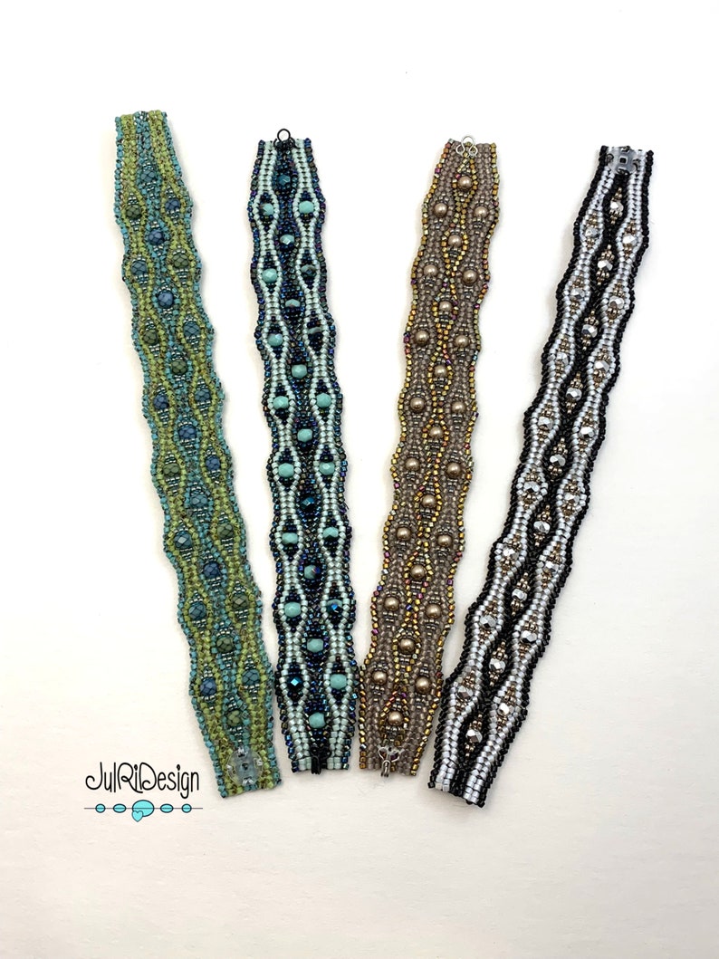 Moonlit Waves Bracelet TUTORIAL/pattern/instructions image 3