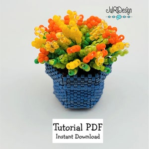 Mini vaso da fiori (grande) TUTORIAL/modello/istruzioni/PDF