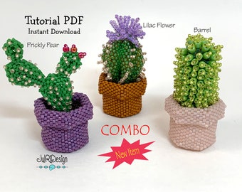 Mini Cactus - COMBO TUTORIAL/pattern/instructions/PDF