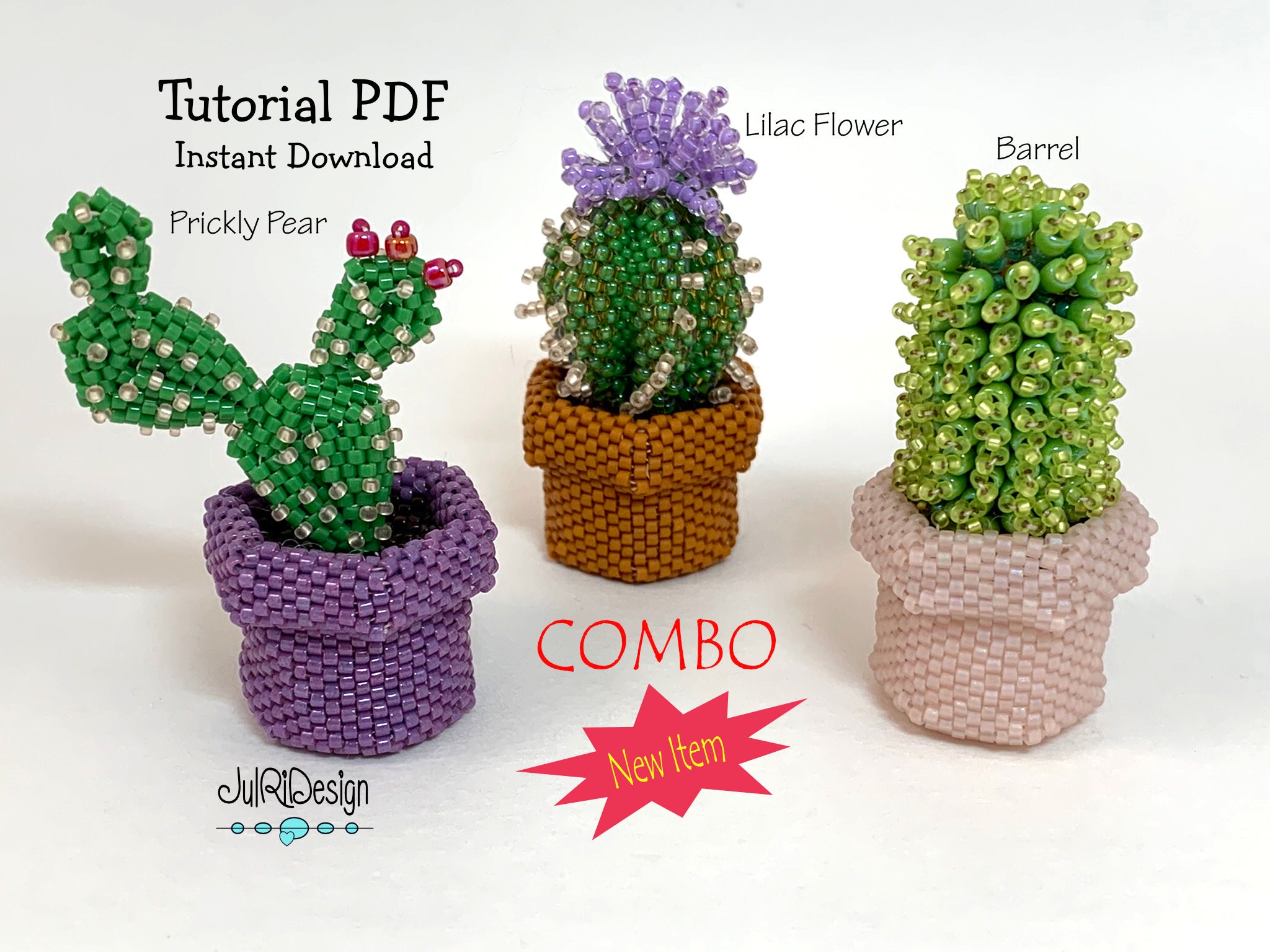 Mini Cactus - COMBO Tutorial/pattern/instructions/pdf - Etsy
