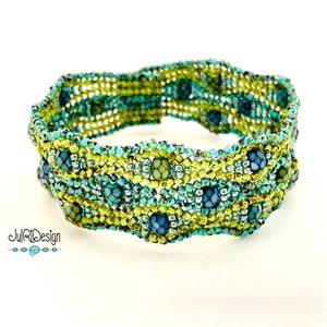 Moonlit Waves Bracelet TUTORIAL/pattern/instructions image 2