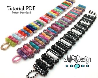 Peyote Tubes Bracelet TUTORIAL/pattern/instructions