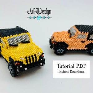 Beaded Miniature Off-Road SUV TUTORIAL/pattern/instructions/PDF